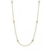 14k Diamond by the Yard Necklace