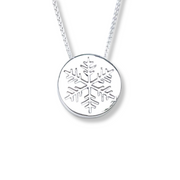 The Snowflake Disk Necklace
