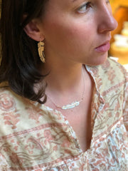 Gilded Feather Earrings