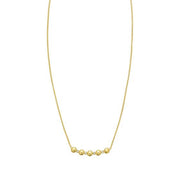 14k Diamond Bar Bubble Necklace