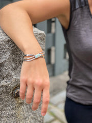 Opal Weave Cuff Bracelet