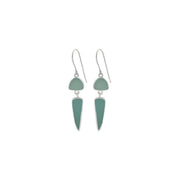 Double Drop Seaglass Dangle Earrings