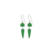 Double Drop Seaglass Dangle Earrings