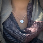 The Snowflake Disk Necklace