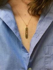 Phases of the Moon Bar Necklace