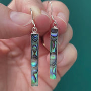 Rectangle Abalone Earrings