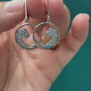 The Maine Ocean Wave Earrings