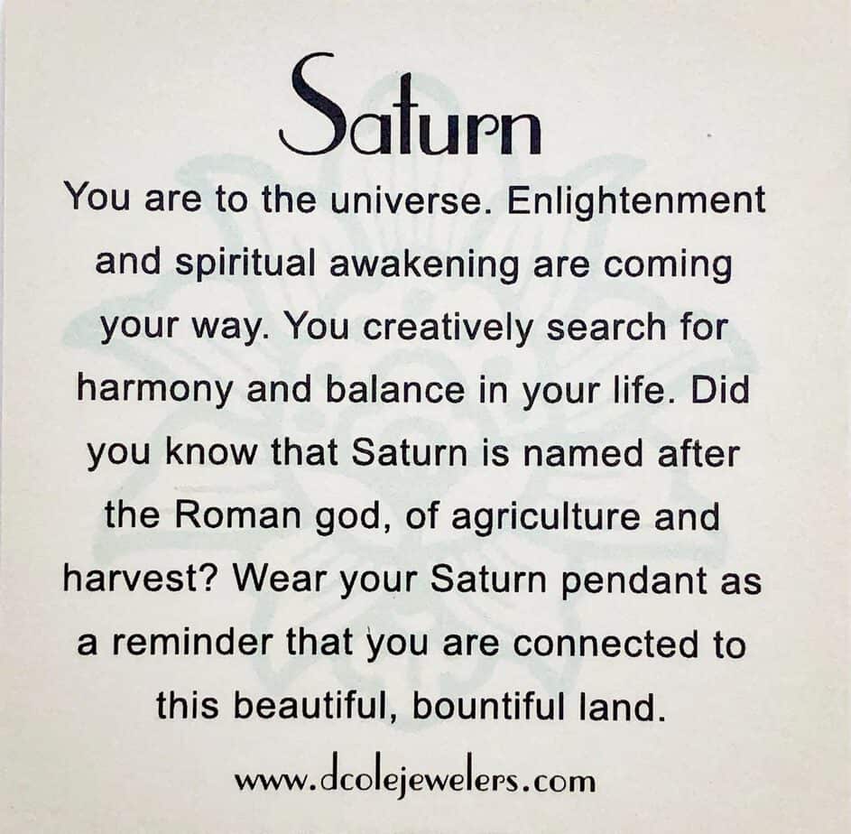 The Saturn Necklace