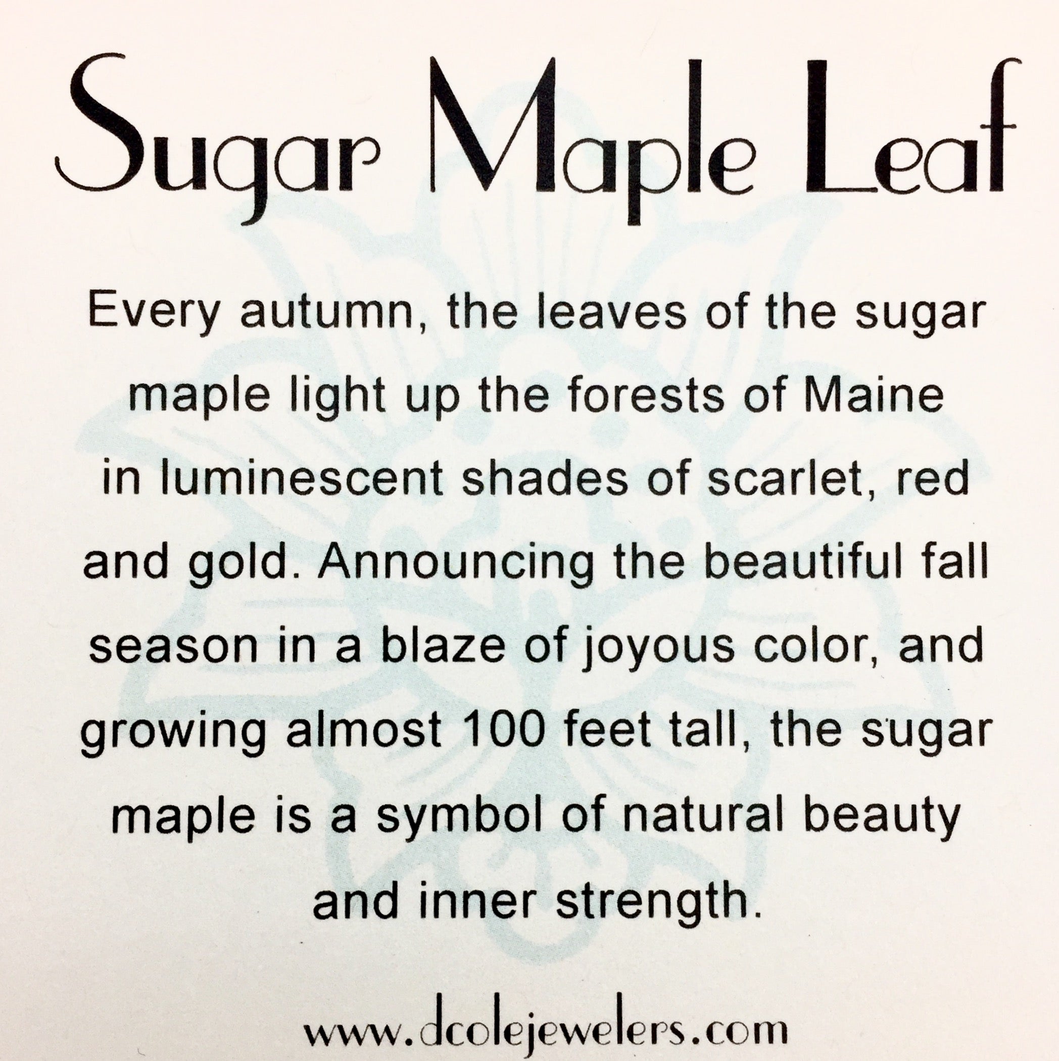 The Sugar Maple Leaf Necklace