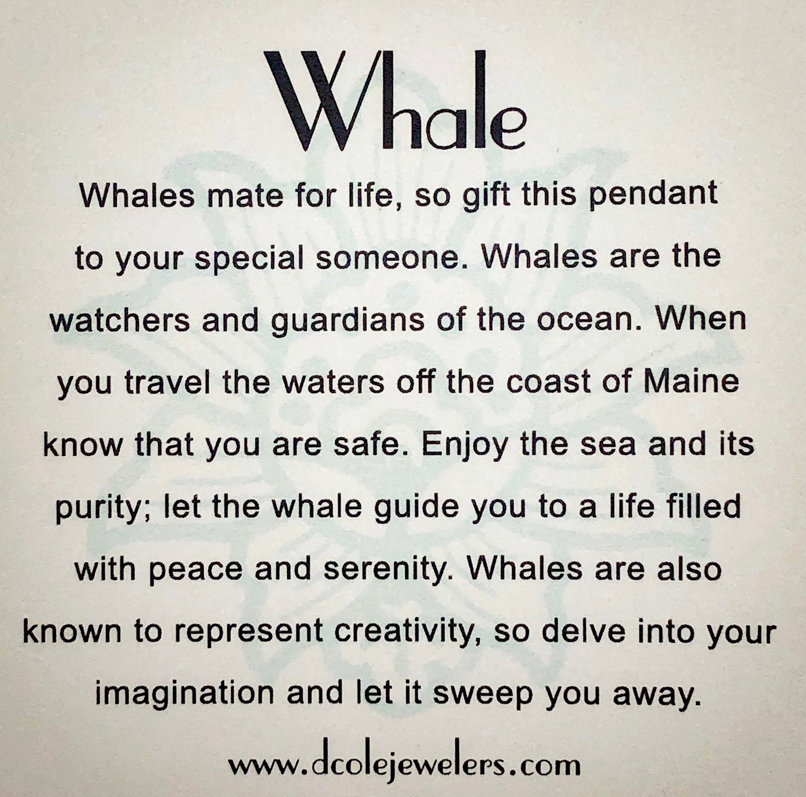 The Whale Necklace