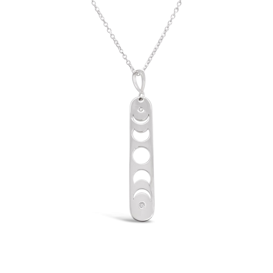 Phases of the Moon Bar Necklace