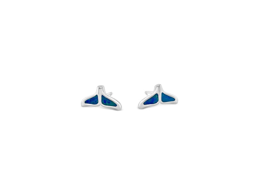 Lab Blue Opal Whale Tail Posts