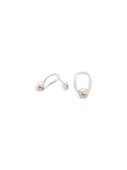 Open Circle Pearl Posts