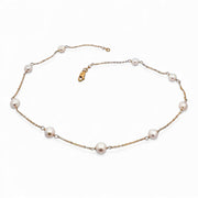 Tin Cup Fresh Water Pearl Necklace