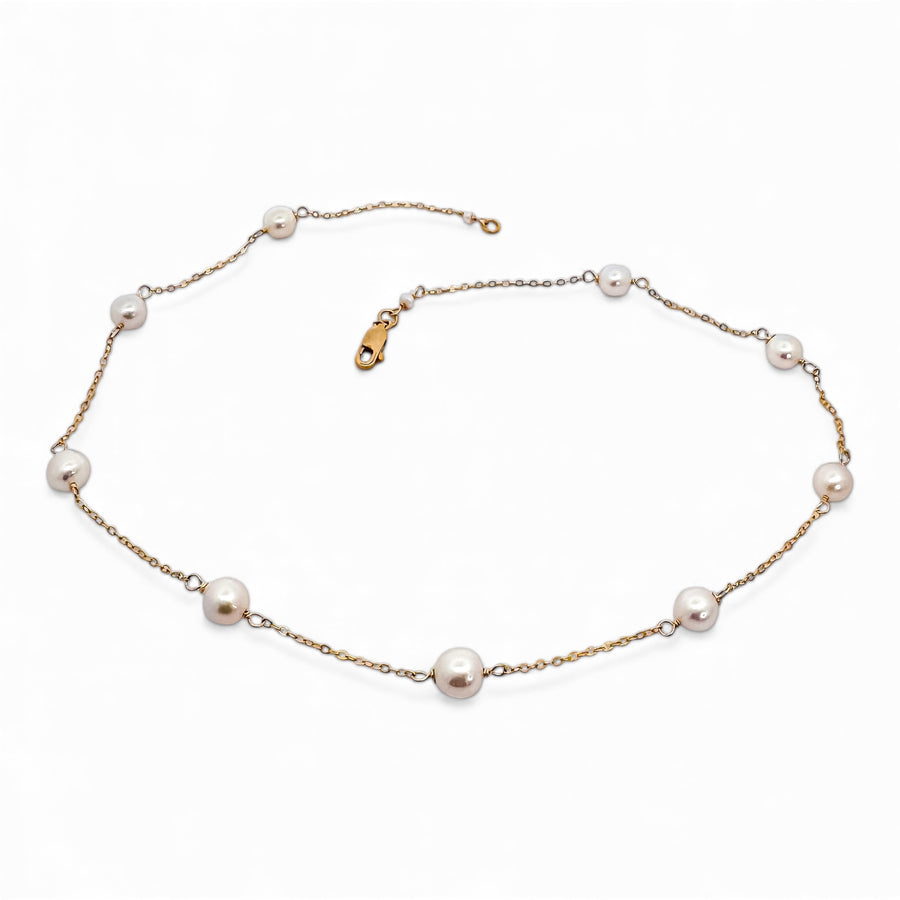Tin Cup Fresh Water Pearl Necklace