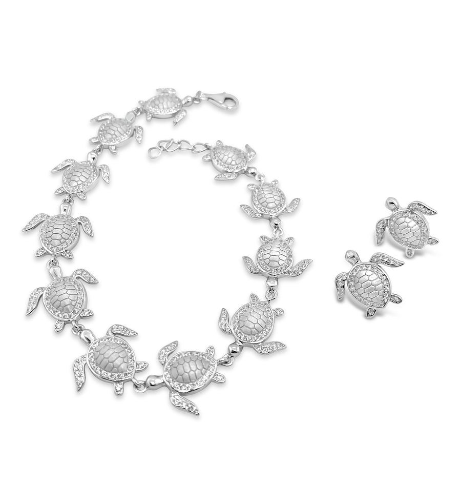 Sparkling Sea Turtle Bracelet