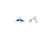 Lab Blue Opal Whale Tail Posts