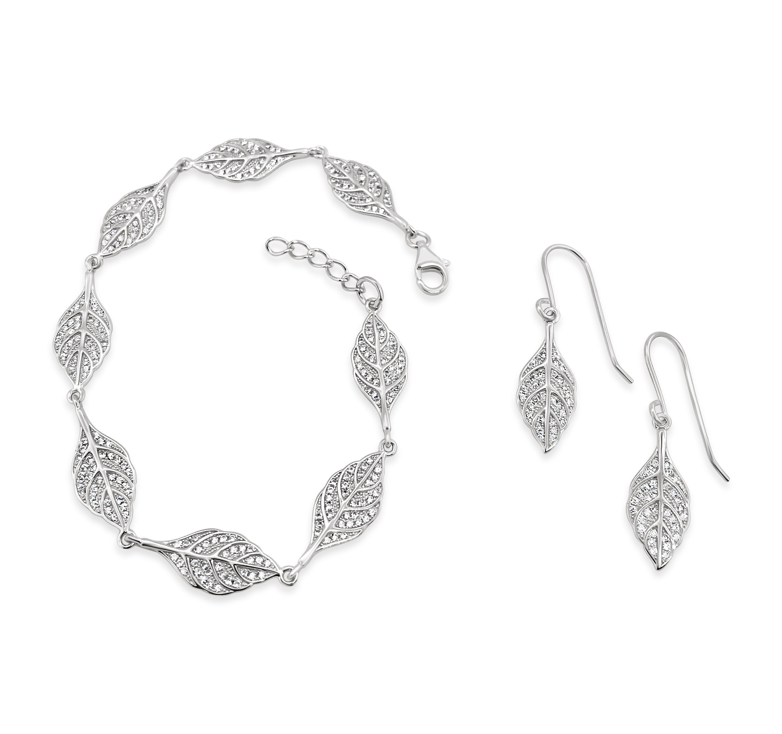 Sparkling Leaf Bracelet
