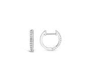 14k Diamond Mini Huggie Hoops