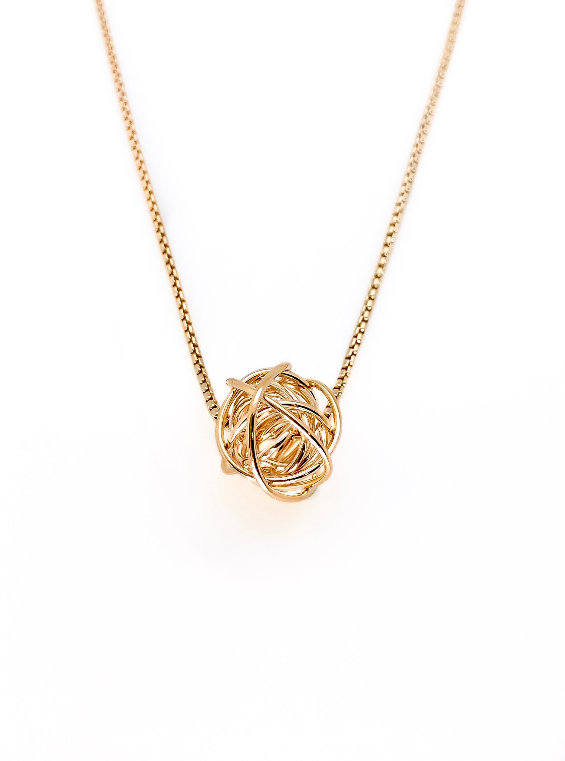 Ball of Yarn Necklace