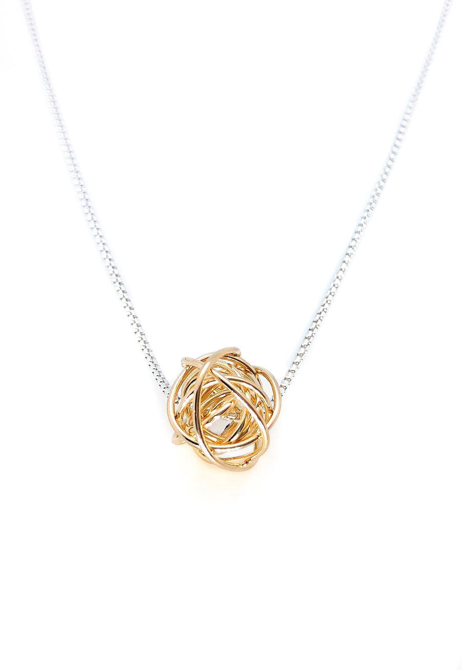 Ball of Yarn Necklace
