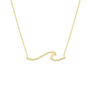 The Maine 14k Gold Wave Necklace