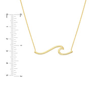 The Maine 14k Gold Wave Necklace