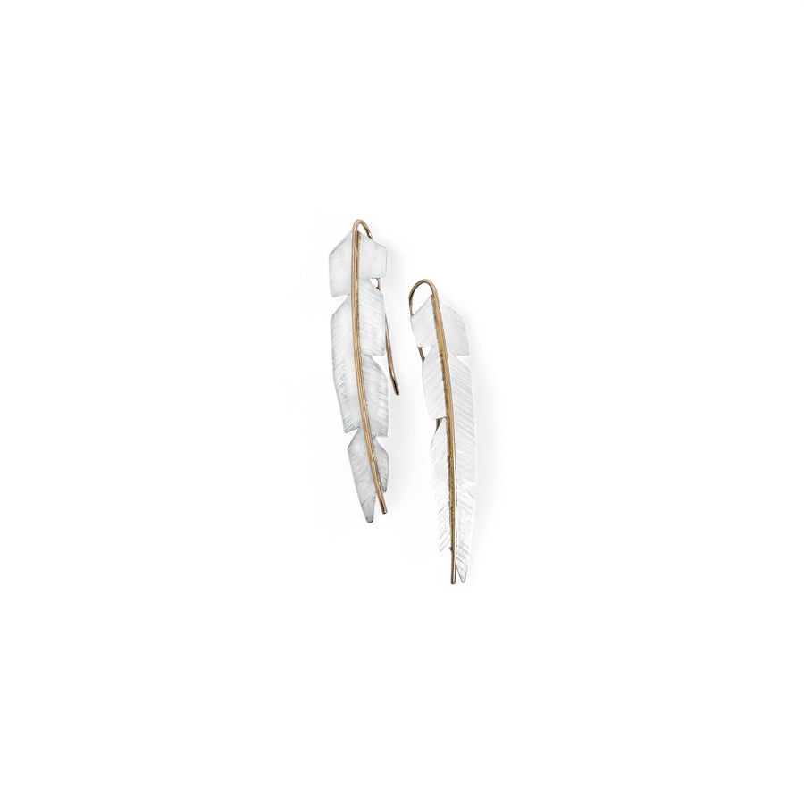 Gilded Feather Earrings