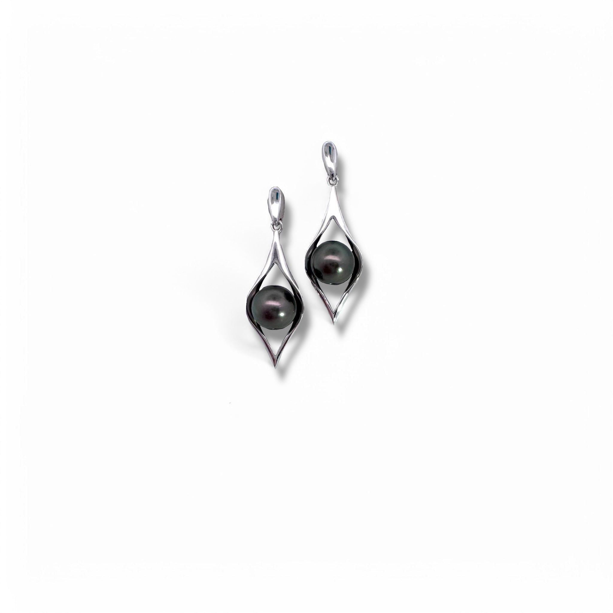Marquise Drop Pearl Earrings