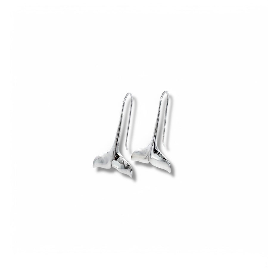 Long Whale Tail French Wire Earrings