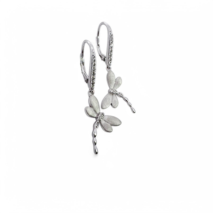 Sparkling Dragonfly Earrings