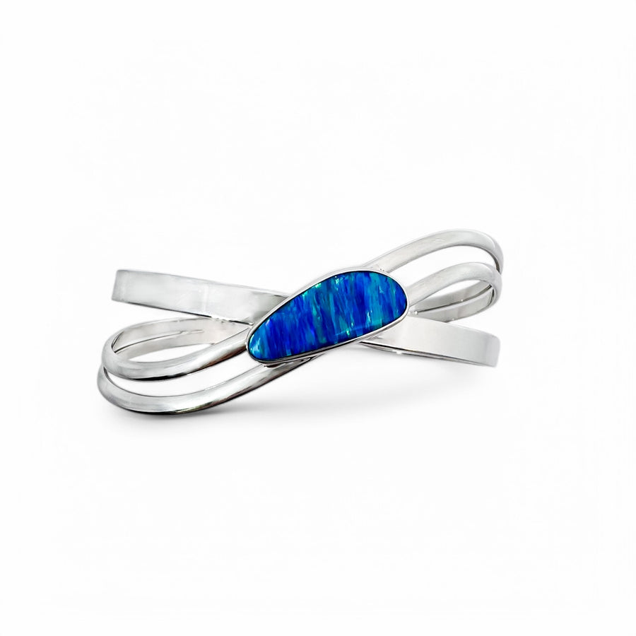 Opal Weave Cuff Bracelet