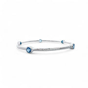 Textured Gemstone Bangle