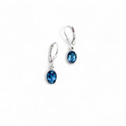 Oval Gemstone Earrings