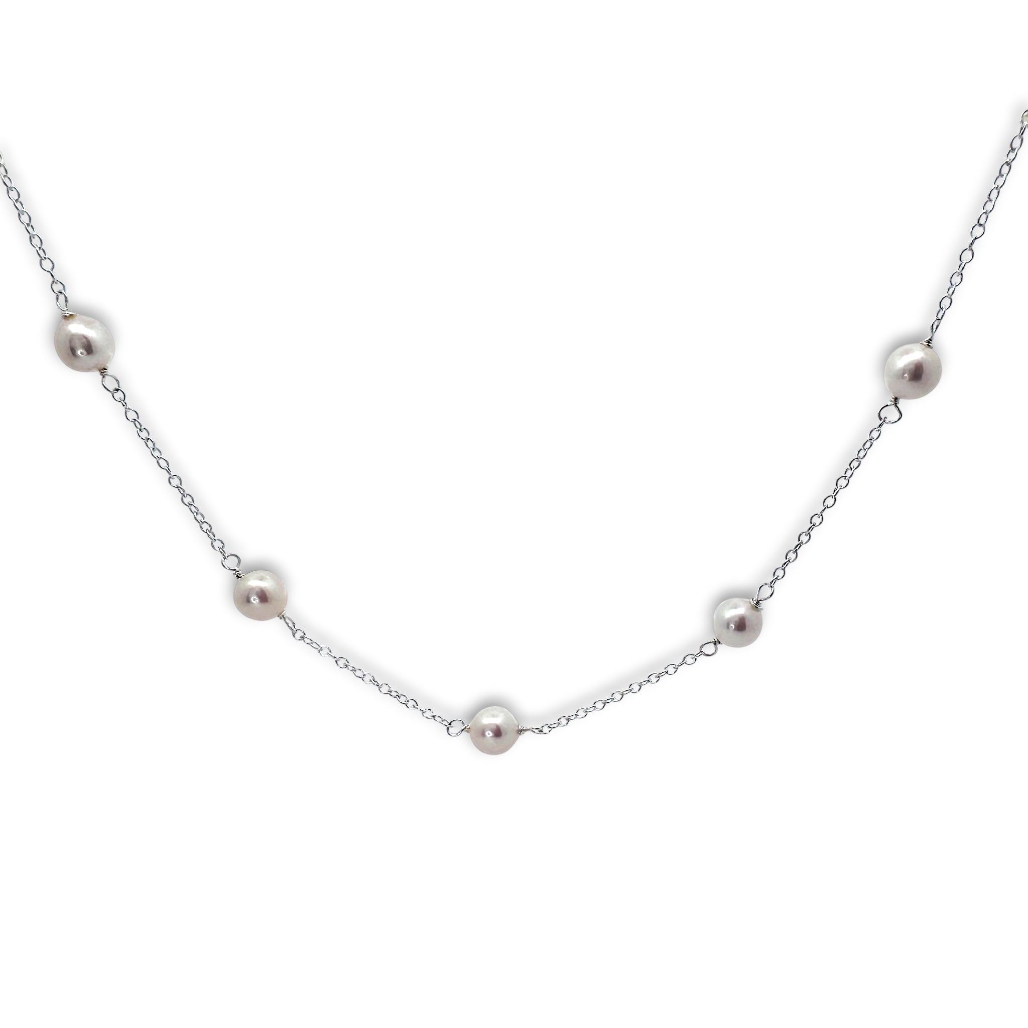 Tin Cup Fresh Water Pearl Necklace