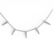 14k Diamond Spike Necklace