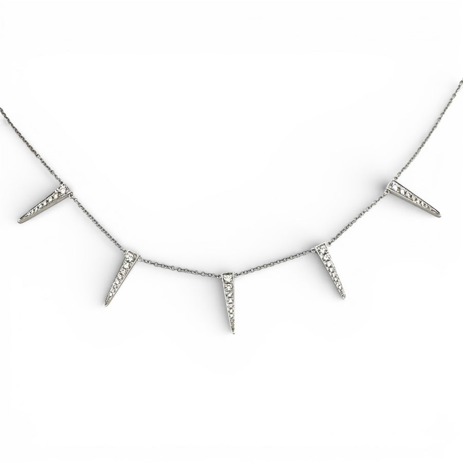 14k Diamond Spike Necklace