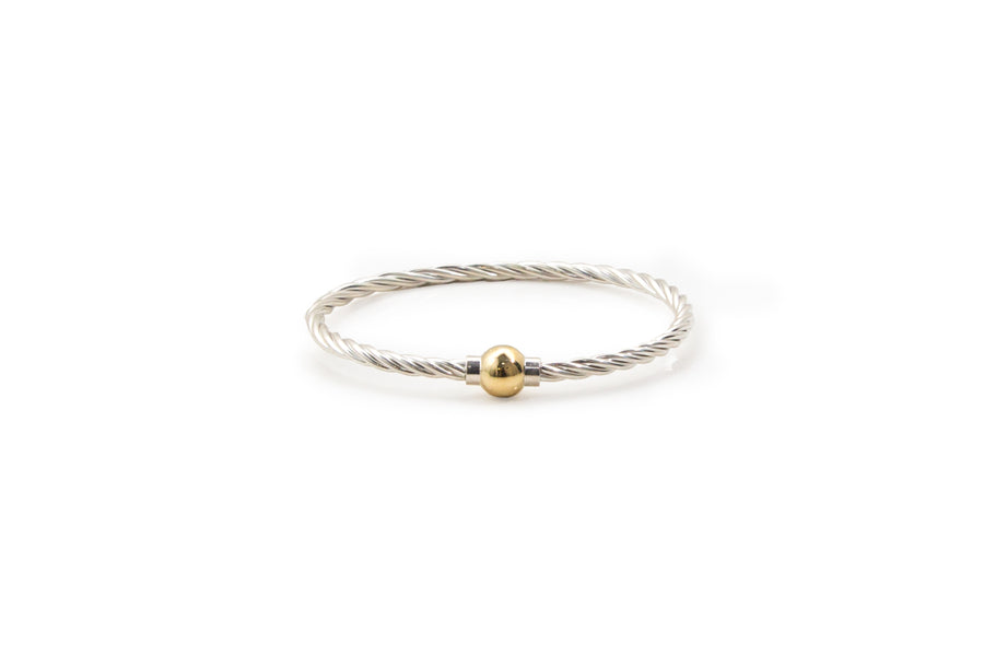 Cape Cod Twisted Two Tone Bangle