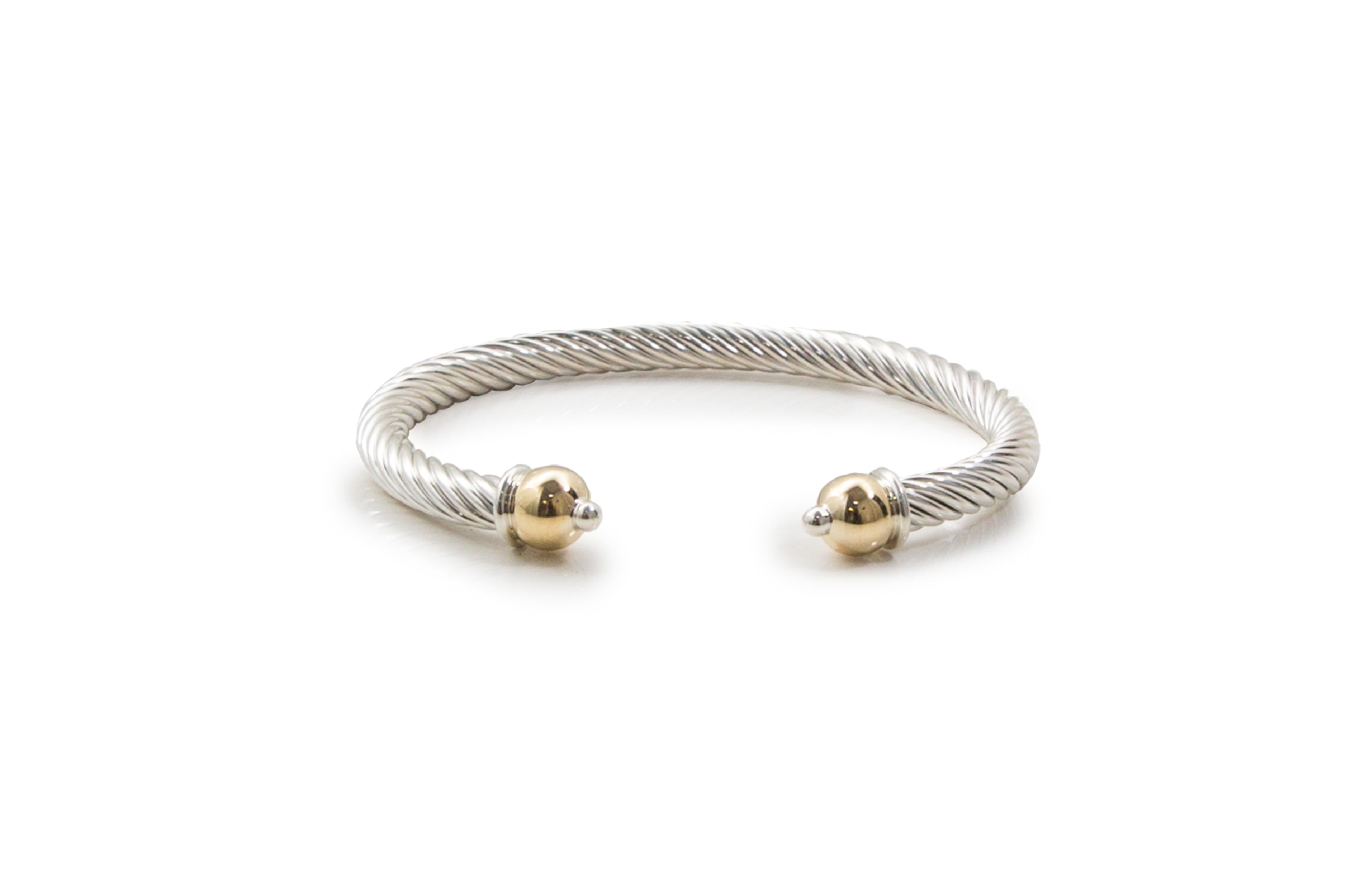 Cape Cod Heavy Twist Open Cuff Bracelet