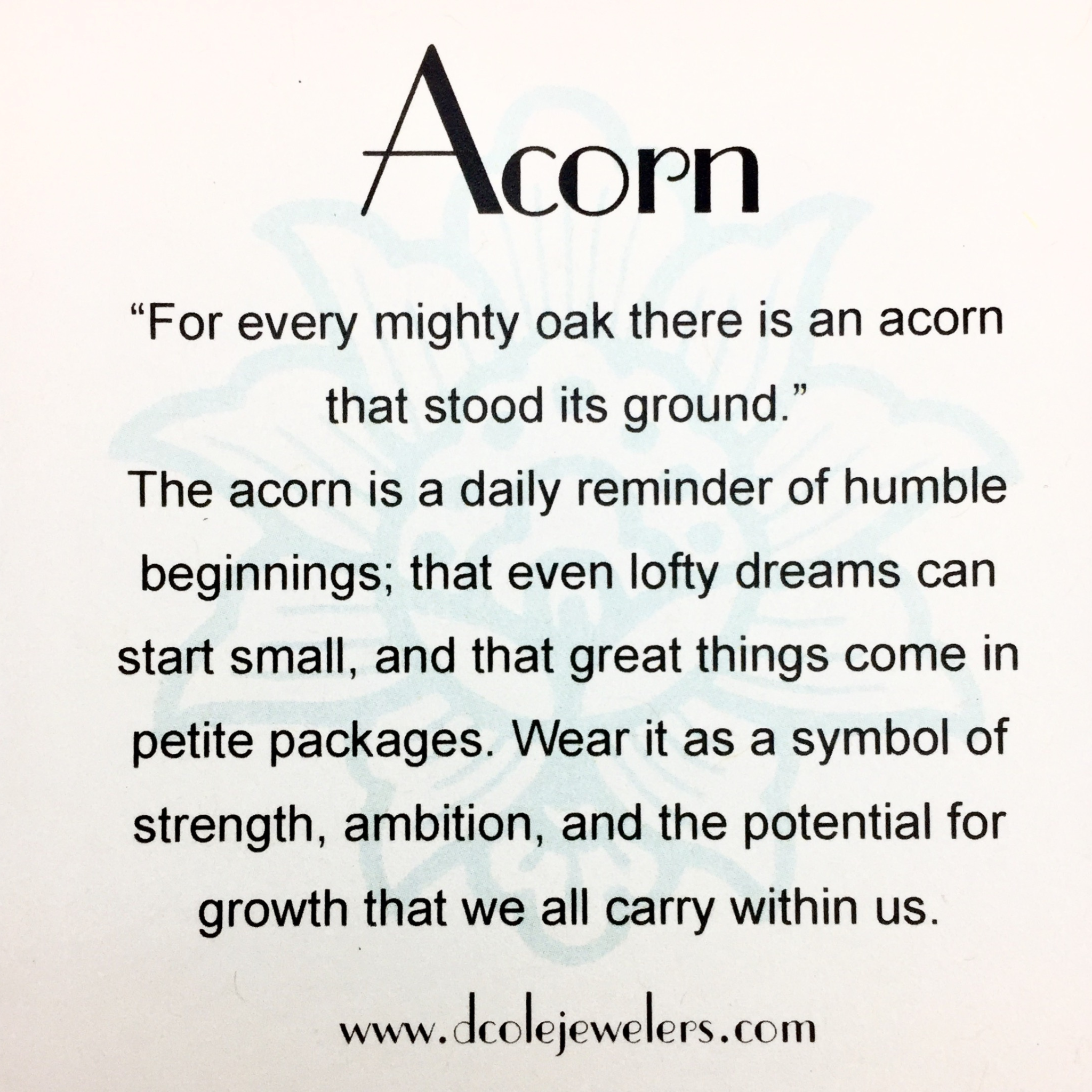 The Acorn Necklace
