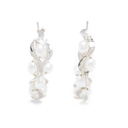 Pearl Ruffle Hoops