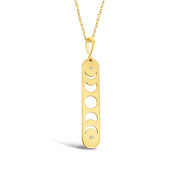 Phases of the Moon Bar Necklace